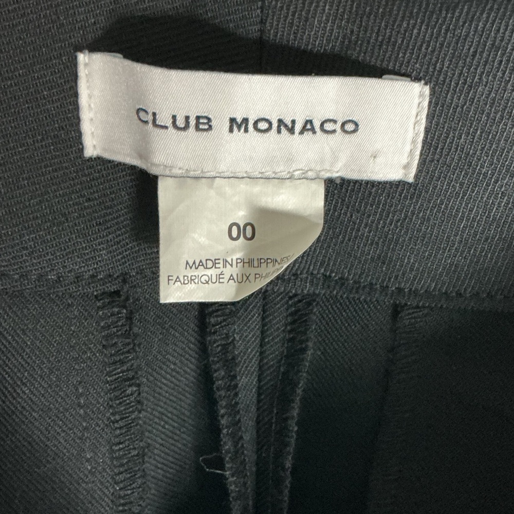 Club Monaco Classic Black Straight Leg Pants - Picture 3 of 9